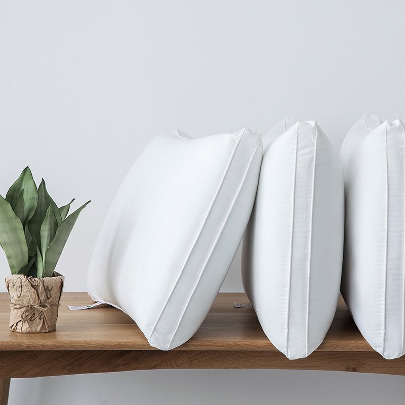 高档60s柏拉图酒店枕超细纤维蓬松柔软单人枕头48*74cm舒服枕芯