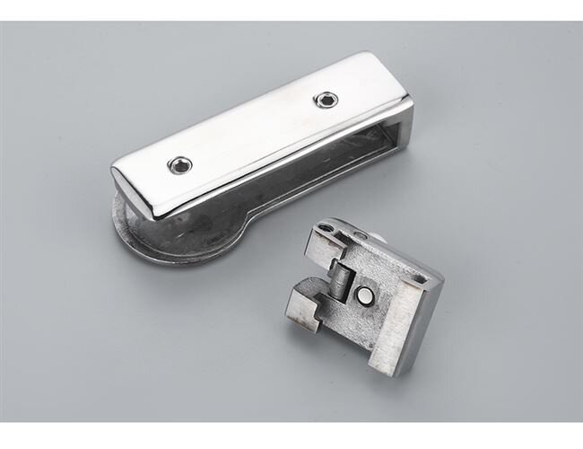 浴室移门锁玻璃门锁免开孔淋浴房无孔锁屏风锁隔断门移门锁不锈.