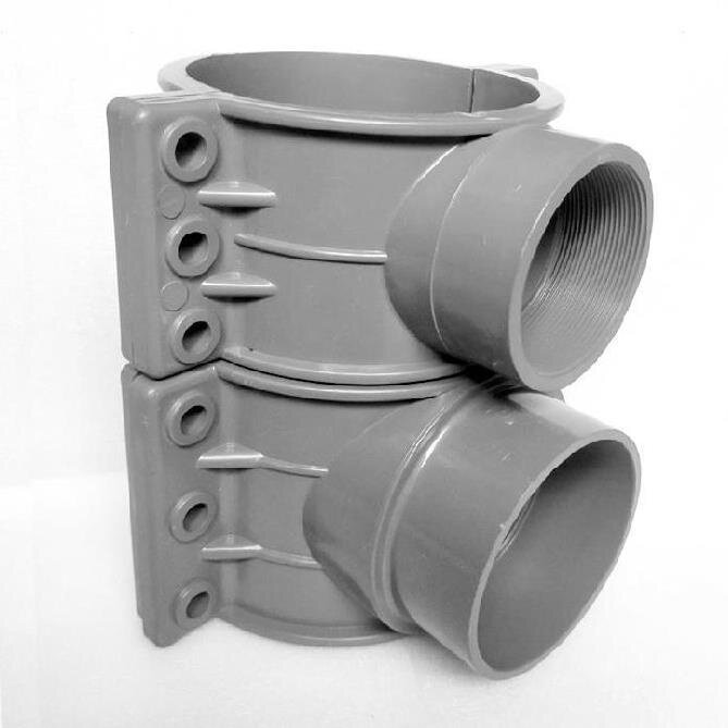 哈夫节大小增接口.自来水三通阀50160分水器pvc马鞍接头水管变径