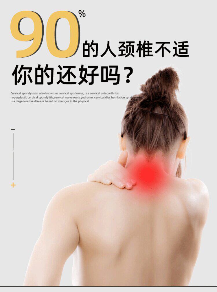 Подушка 高颈椎病防打呼噜枕头睡觉专用实心不塌陷枕芯偏硬单个装不变形一