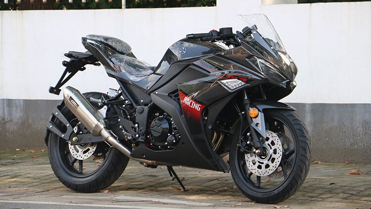 全新v6摩托车跑车国四电喷400c双缸地平线重机车摩托车整车可上牌