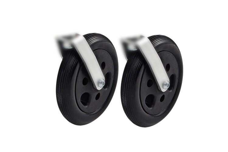 可折叠电动轮椅代步车配件pl001b电动轮椅6英寸前轮一对原装 - 如r