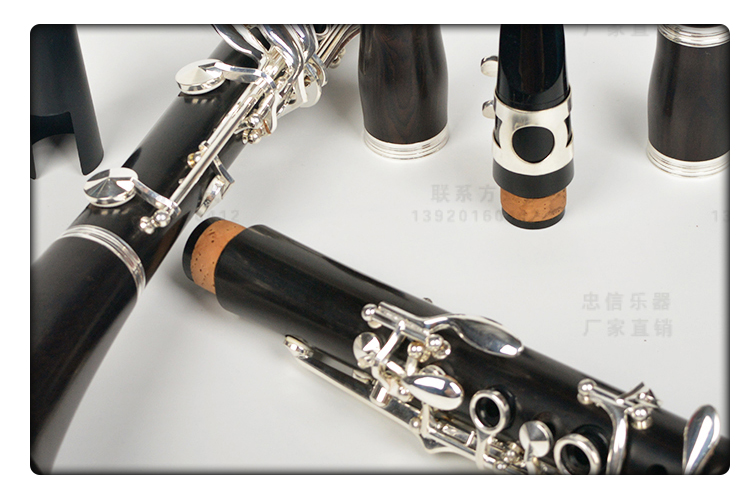 Nhạc cụ mới đích thực clarinet clarinet Nhạc cụ gỗ mun clarinet thử nghiệm hiệu suất - Nhạc cụ phương Tây