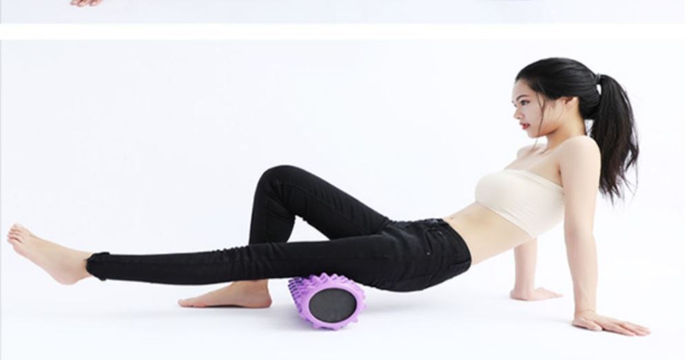 Xoa bóp bắp chân con lăn lăn trở lại thiết bị tập thể dục thanh kinh lạc thiết bị cơ ngâm trục đẩy lùi massage - Yoga