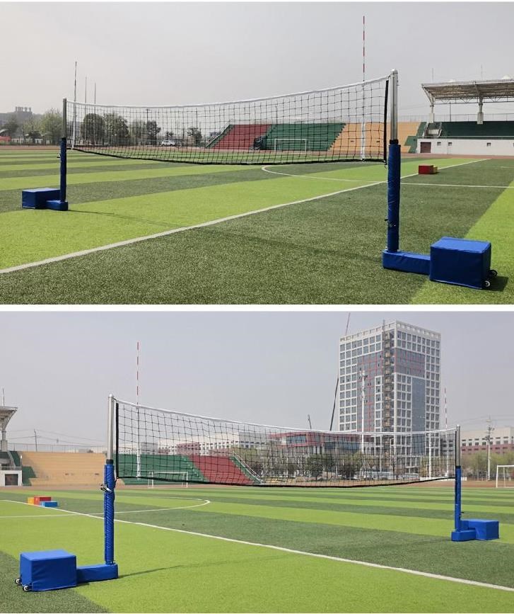 Gia đình có thể điều chỉnh giải trí cột bóng chuyền dày tập thể dục nâng vợt bóng chuyền cầu lông lưới chặn địa điểm - Bóng chuyền
