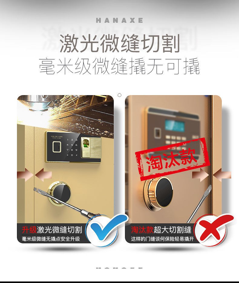 Ưu đãi đặc biệt mới két sắt gia đình bằng thép nhỏ trong tường báo động chống trộm mật khẩu két sắt vô hình nhỏ - Két an toàn