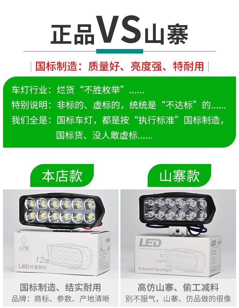 . Đèn pha điện, đèn xinhan đơn giản tiện lợi, độ đèn xe máy, phụ kiện đèn pha xe máy, đèn pha - Đèn xe máy