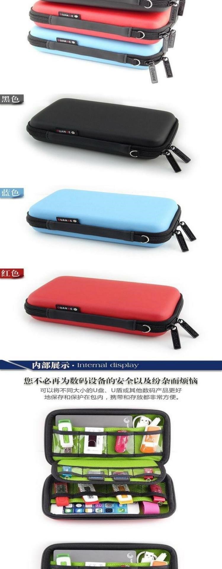 Du lịch cuộc sống tổ chức nhỏ, túi dữ liệu đa chức năng, hộp lưu trữ lá chắn ngân hàng trực tuyến, túi vật tư kỹ thuật số - Lưu trữ cho sản phẩm kỹ thuật số