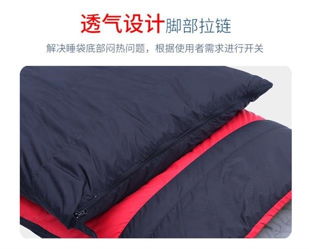 Túi ngủ người lớn có thể tháo rời và giặt được xách tay chống lạnh túi ngủ đôi ngoài trời ấm áp đơn trong nhà mùa đông dày - Túi ngủ