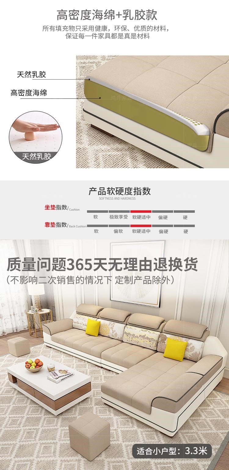 Sofa vải kết hợp bộ kích thước phòng khách chung cư hoàn thiện sofa da tối giản hiện đại 2018 nội thất mới - Ghế sô pha