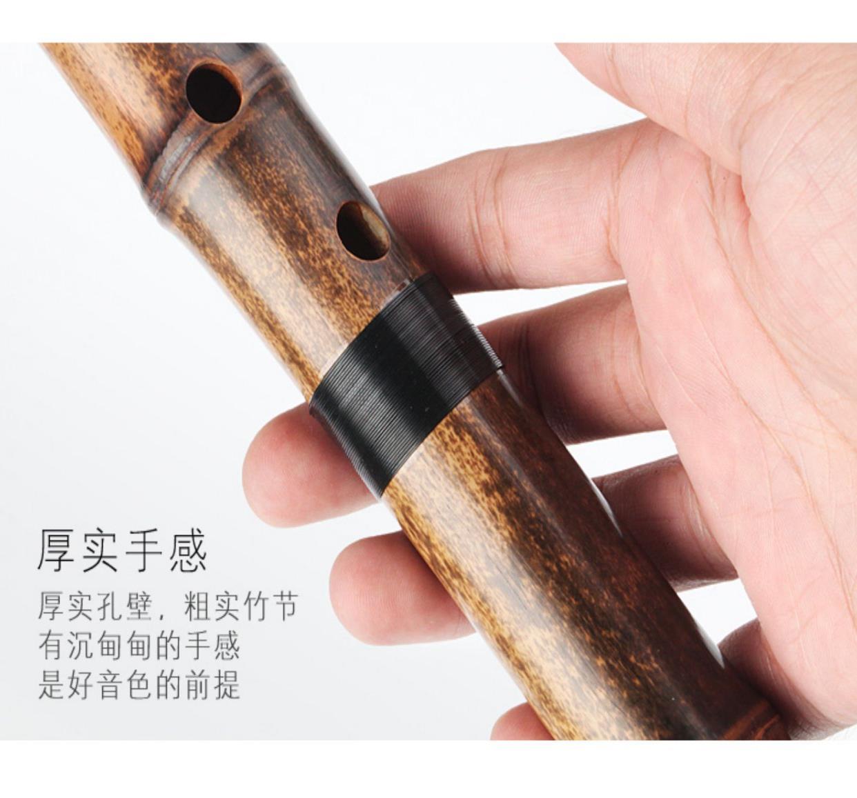 Lingyin cao cấp trình diễn chuyên nghiệp cấp độ Dongxiao, một mảnh tre cao cấp màu tím chín mảnh nhạc cụ Xiao thuận tay và trái tay 6G tám lỗ F - Nhạc cụ dân tộc