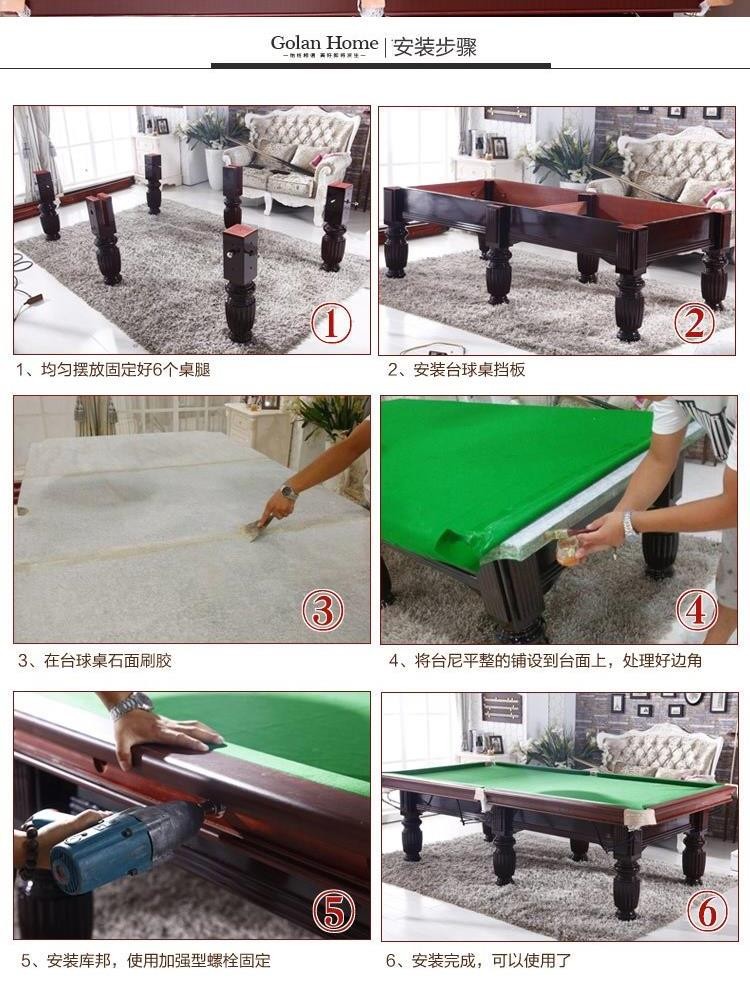 Bàn bida Mỹ hai trong một đen tám 8 tiêu chuẩn trò chơi nhà người lớn bàn bida bóng bàn kiểu Trung Quốc. - Bi-a