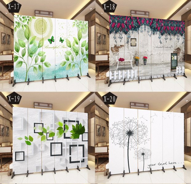 Màn hình trang trí vách ngăn phòng khách khách sạn văn phòng hiện đại gấp đơn giản màn hình gấp di động Trung Quốc vải gỗ rắn - Màn hình / Cửa sổ