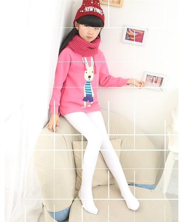 Người lớn Big Kids Quần lót cộng với nhung dày mùa thu Sinh viên màu trắng Stockings Dance Girl leggings Xiêm - Xà cạp