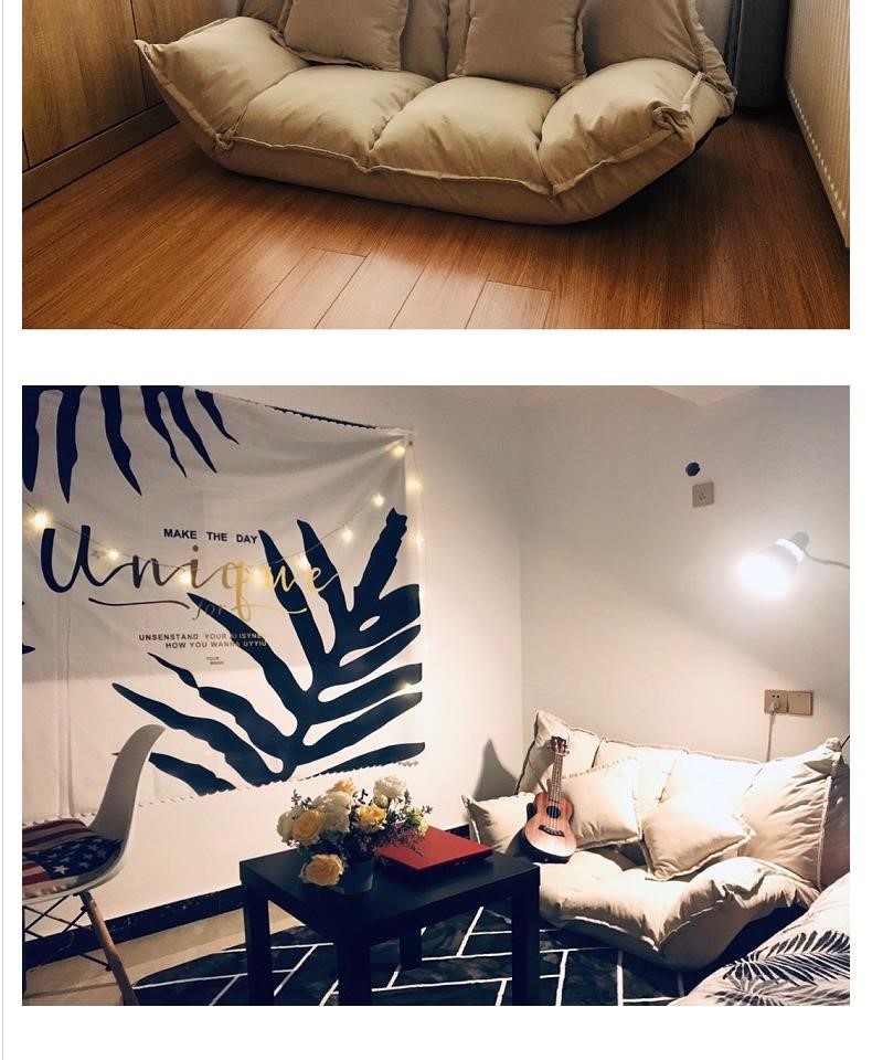 Phòng trẻ em trải sàn phòng ngủ trải chiếu tatami sofa giường lười Thảm kiểu Nhật không có đệm chân có thể gập lại - Ghế sô pha