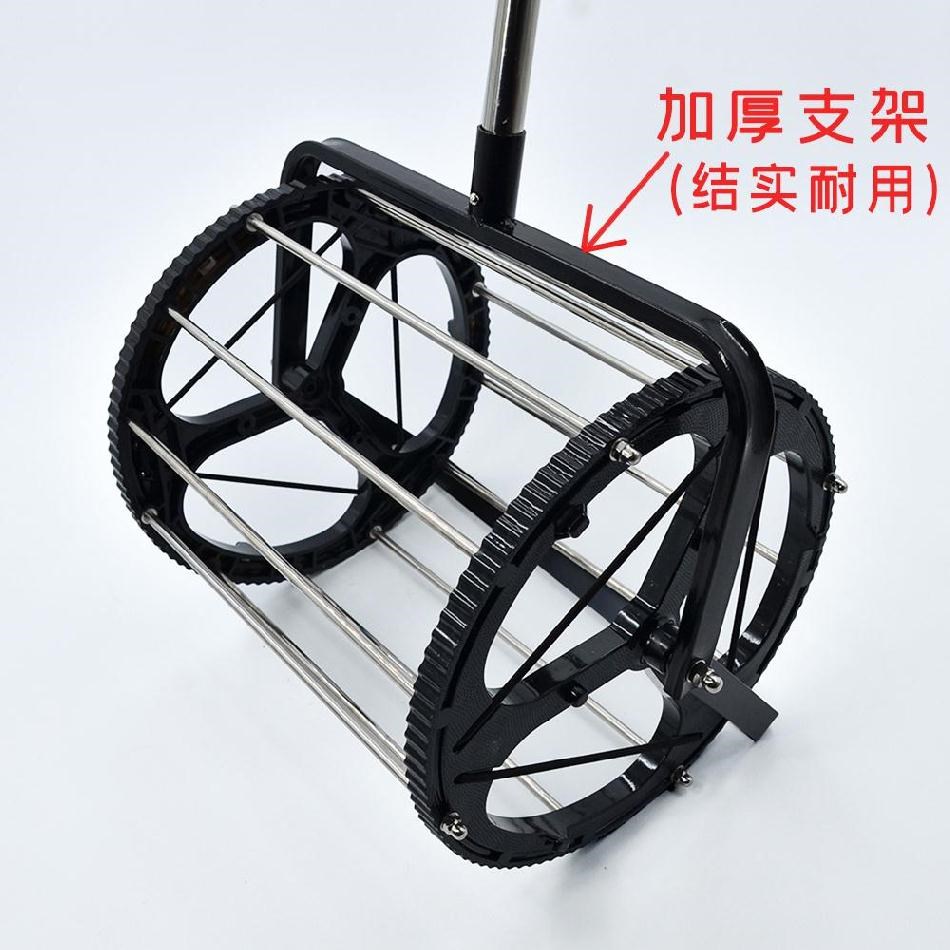 . Bóng tennis dụng cụ nhặt bóng giỏ nhà trẻ nhặt giỏ hàng đứng trên sàn di động giỏ lưới tiện lợi và tiện lợi - Quần vợt