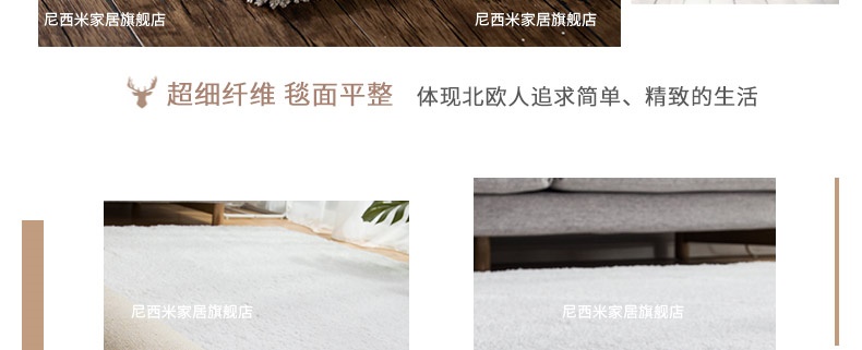 Cao cấp phong cách hiện đại đơn giản thảm phòng khách phòng ngủ Bắc Âu màu xám sang trọng bàn cà phê thảm trải sàn gia đình có thể giặt và dễ dàng - Thảm