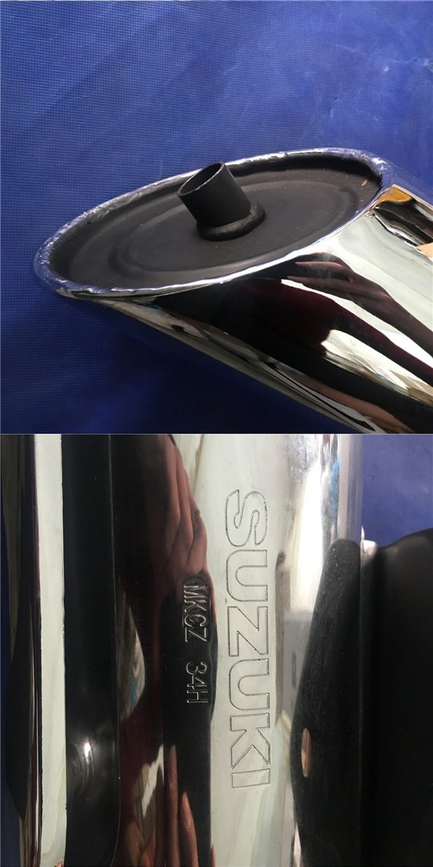 Phù hợp cho xe máy Suzuki Ống xả Yueku 150 GZ150-A ống xả giảm thanh ống xả có xúc tác - Ống xả xe máy