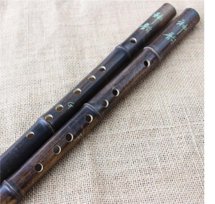Nhạc cụ kèn clarinet chính hãng Daquan dành cho người lớn nữ sinh trẻ em mới bắt đầu không nền tảng sáu lỗ sáo trúc nhỏ cầm tay - Nhạc cụ dân tộc