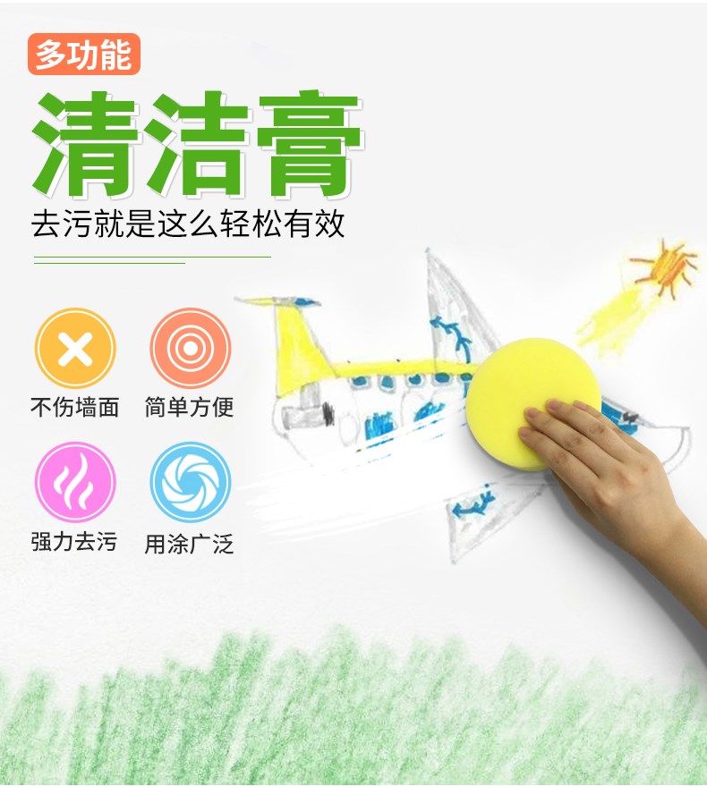 Khử nhiễm tường bên trong vết xước sửa chữa kem làm sạch tường khử nhiễm sơn cao su khử nhiễm chất tẩy rửa gia dụng loại bỏ dán - Trang chủ
