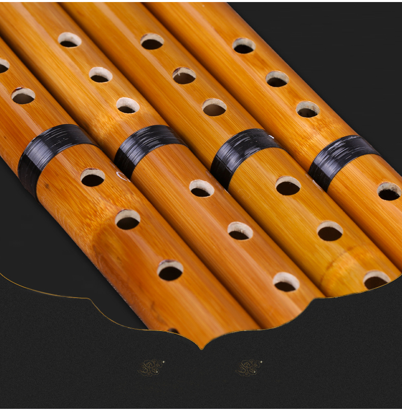 Sáo trúc trắng cao cấp sáo trúc ngắn nhạc cụ biểu diễn sáo trắng sáo trúc nhạc cụ gió phụ kiện miễn phí - Nhạc cụ dân tộc