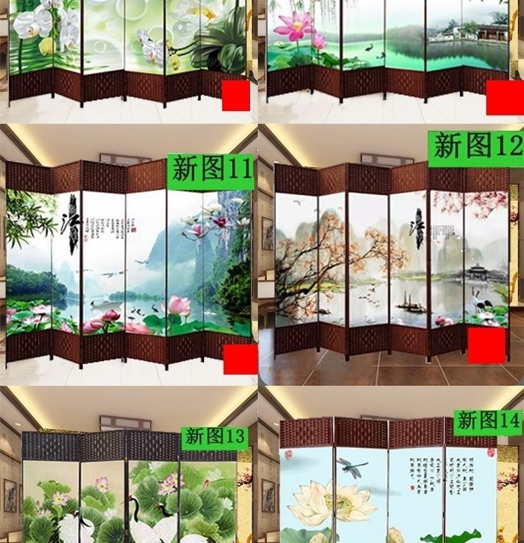 Màn hình phòng ngủ che nắng đồ nội thất gia dụng phòng tắm không thấm nước Phong cách Trung Quốc cạnh giường cổ khung thời trang sảnh khách sạn - Màn hình / Cửa sổ