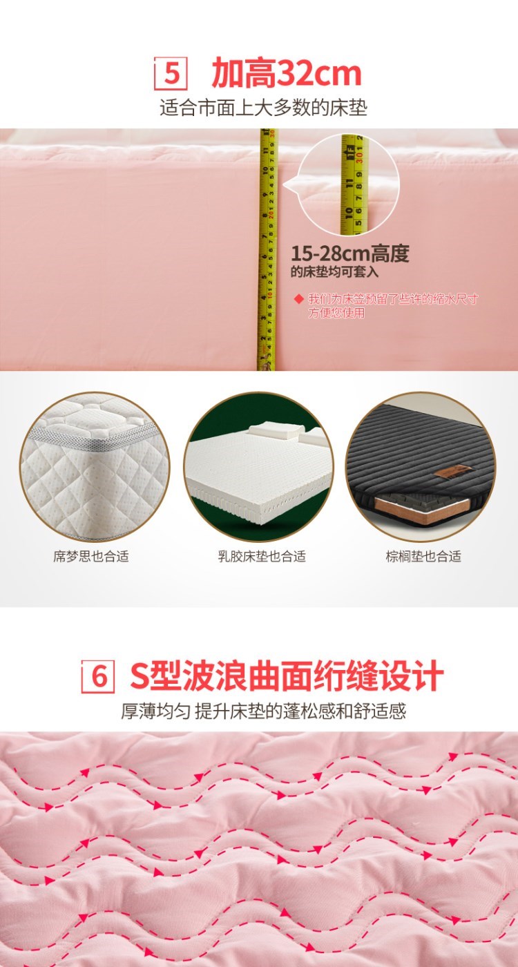 Ga trải giường một mảnh ga trải giường dày chần bông ga trải giường chống trượt Ga trải giường bảo vệ nệm Simmons 1,5 mét 1,8m giường - Trang bị Covers