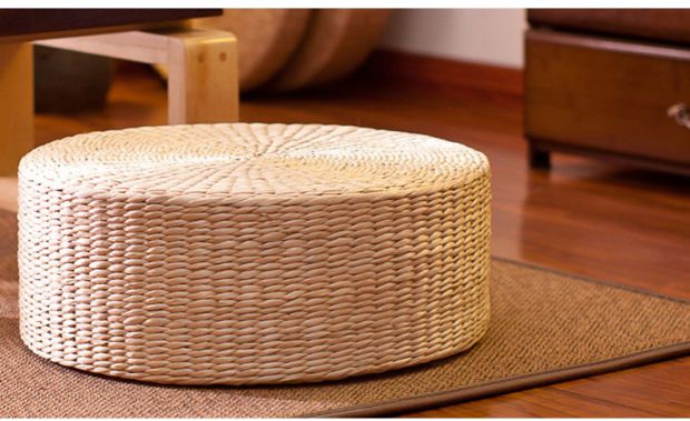 学堂蒸桑拿民宿蒲垫佛寺水草编织春夏无异味简约蒲团耐用拜佛室内