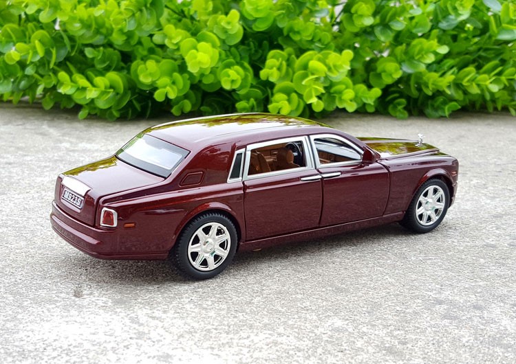 1:24 Rolls-Royce Phantom mô hình xe hợp kim mô phỏng mô hình xe hơi bằng kim loại âm thanh và ánh sáng kéo lại ô tô đồ chơi - Chế độ tĩnh