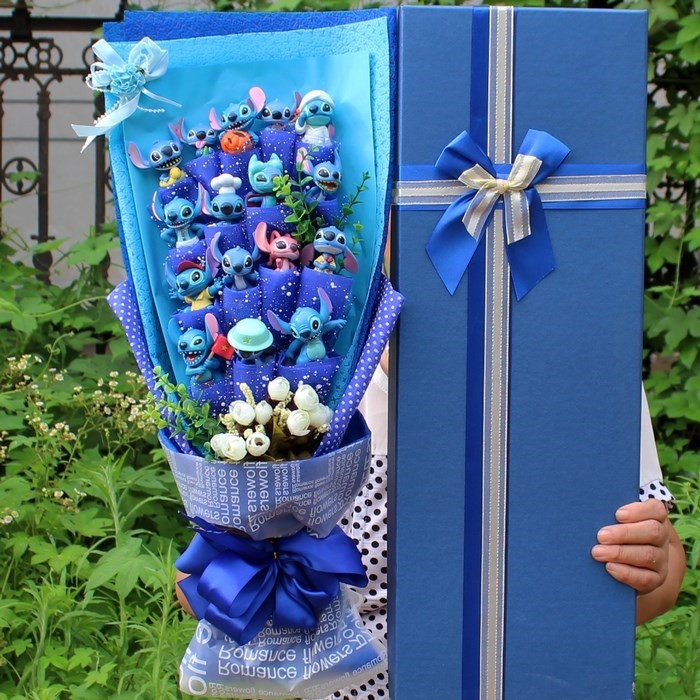 Khâu hoạt hình bó hoa Khâu giữa các vì sao búp bê em bé hoa sinh nhật ảnh tốt nghiệp Món quà ngày lễ tình nhân Tanabata - Hoa hoạt hình / Hoa sô cô la