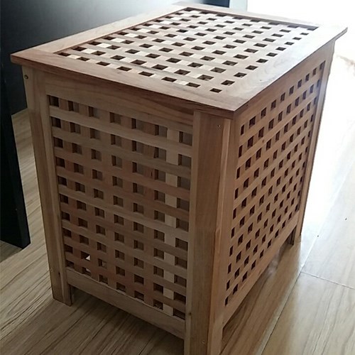 Catalpa lưới gỗ hộp gỗ hộp đựng đồ bằng gỗ rắn có thể ngồi trên hộp đựng đồ gia dụng bằng gỗ hộp đựng đồ hộp đựng bàn trà - Cái hộp