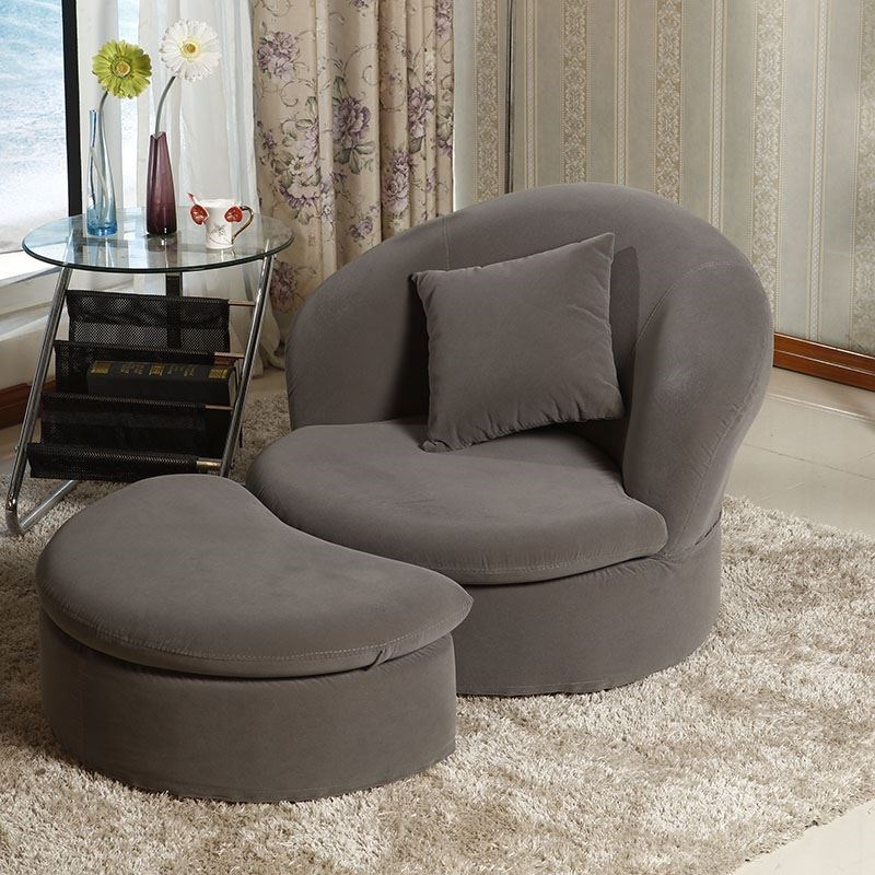 Ghế sofa đơn giản dễ thương vải đơn giản căn hộ nhỏ có thể tháo rời và giặt được ban công phòng ngủ ghế sofa thư giãn - Ghế sô pha