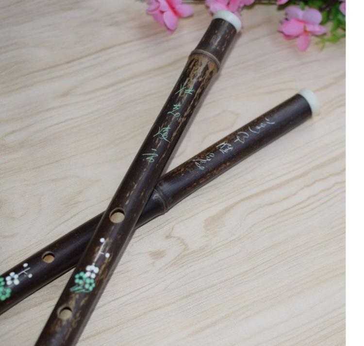 Nhạc cụ kèn clarinet chính hãng Daquan dành cho người lớn nữ sinh trẻ em mới bắt đầu không nền tảng sáu lỗ sáo trúc nhỏ cầm tay - Nhạc cụ dân tộc