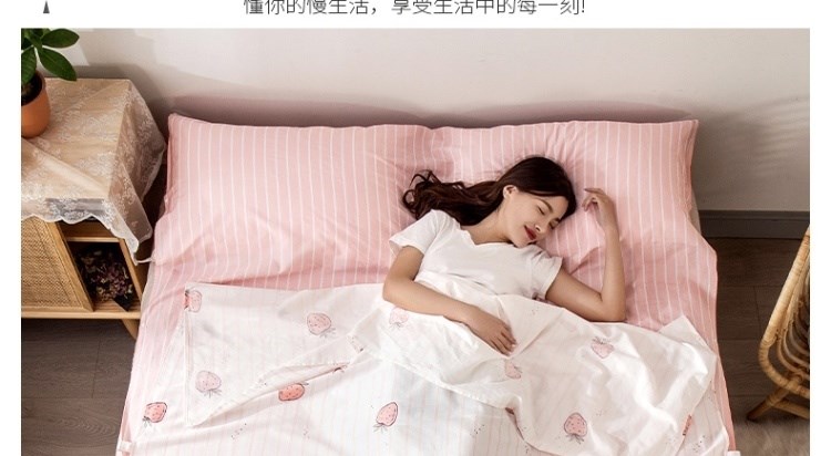 Túi ngủ bẩn một mảnh cotton khách sạn di động chống đóng cọc thiết kế du lịch vệ sinh chống đóng cọc đôi - Túi ngủ