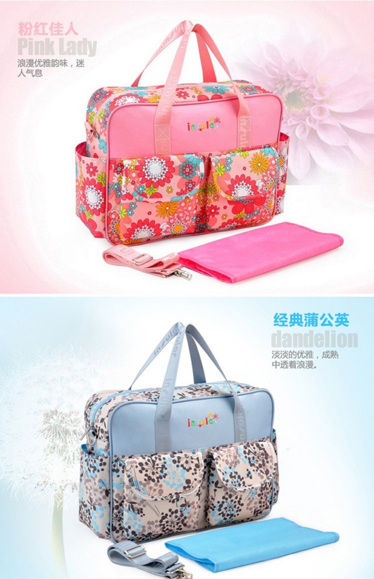 Xiaoyangs mommy baby bag dung lượng lớn ra khỏi túi mẹ thời trang phụ nữ mang thai túi du lịch mẹ bé đa chức năng - Túi / túi Baby