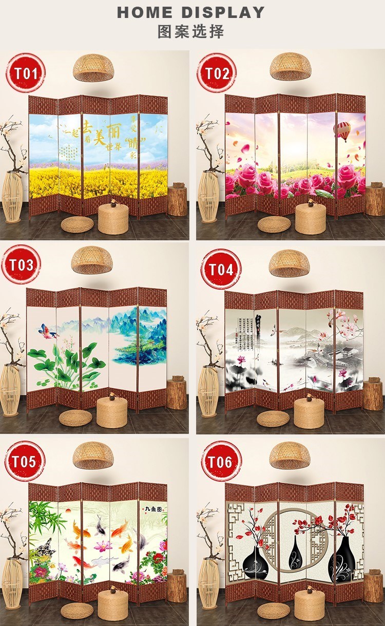 Phong cách Trung Quốc phân vùng màn hình phòng khách đơn giản gỗ rắn hiên nhà vải phòng ngủ mái che nhà di động màn hình ghế ngồi - Màn hình / Cửa sổ