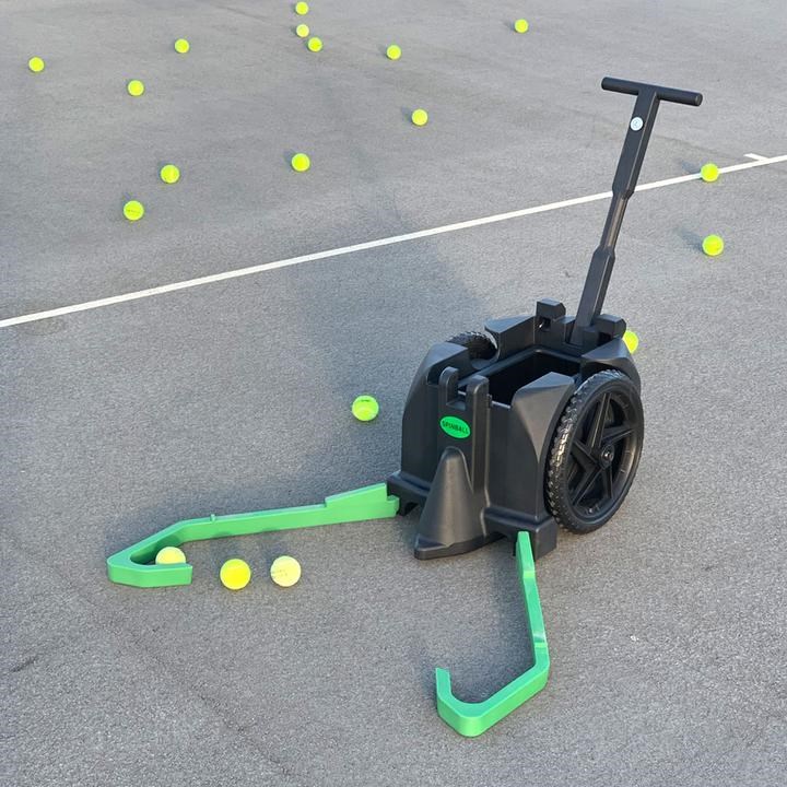 Dụng cụ gắp bóng tennis nhập khẩu, dụng cụ gắp bóng tennis đẩy, khung xếp bóng tennis cầm tay tự động - Quần vợt