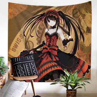 Anime Chasing Fan Bối cảnh Tường Vải Hẹn hò Big Fight Điên Ba Sinh viên Tấm thảm ký túc xá Otaku Phòng ngủ Tấm thảm cạnh giường - Tapestry