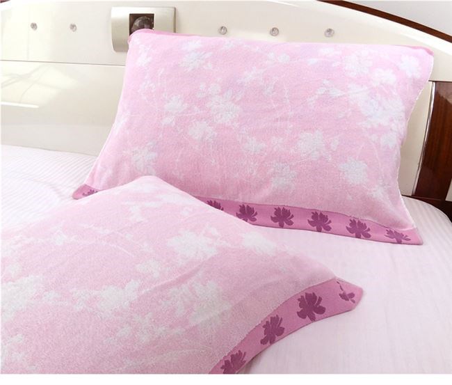 Gối khăn bông lớn đôi bông cao cấp châu âu khăn bông kiểu dáng khăn bông phóng to và nới rộng - Khăn gối