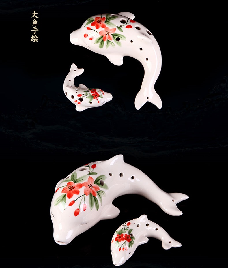 TAILE Ocarina Kundi 12 lỗ Alto G / Treble C Ocarina Big Fish Kun Begonia Nhạc cụ - Nhạc cụ dân tộc