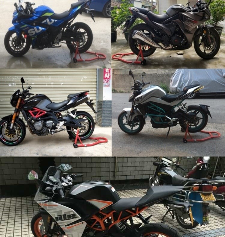 Khung nâng di động xe máy nặng máy bảo trì khung công cụ khung gầm sau khung bảo trì ống chống rơi ra - Bộ sửa chữa Motrocycle