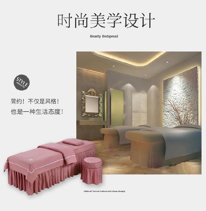 Bốn mảnh đẹp khăn trải giường phong cách mục vụ màu tinh khiết trải giường vẻ đẹp giường bông cotton trải giường loại ren bền và hiện đại - Trang bị tấm
