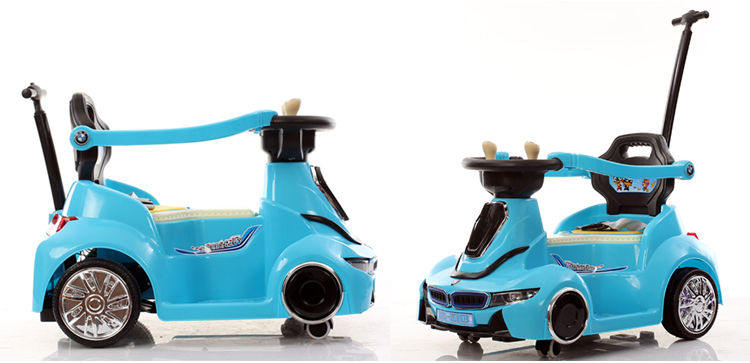 Xe ô tô điện trẻ em cao cấp, xe đẩy 4 bánh, xe tập đi bập bênh trẻ em có thể ngồi được, dẫn động kép có lắc tay điều khiển từ xa - Con lăn trượt patinet / trẻ em
