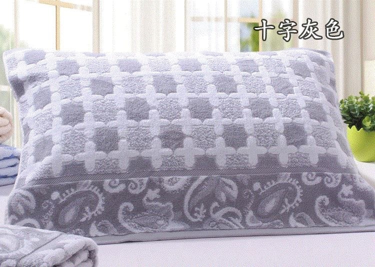 Bộ khăn gối trơn bằng bông hoạt hình cổ điển bằng vải cotton thuần màu đơn sắc - Khăn gối