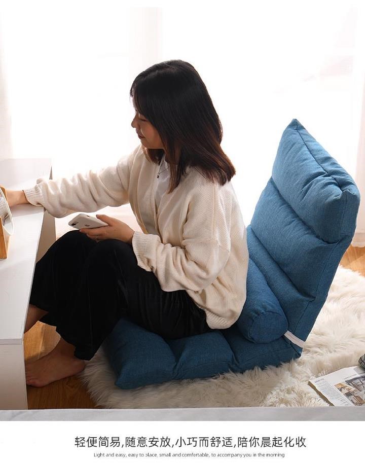 Ghế sofa sàn đơn giản sáng tạo ghế hộ gia đình có thể tháo rời và giặt được chống rơi ghế sofa nhỏ đơn giản quạt đơn ghế lười - Ghế sô pha