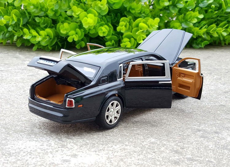 1:24 Rolls-Royce Phantom mô hình xe hợp kim mô phỏng mô hình xe hơi bằng kim loại âm thanh và ánh sáng kéo lại ô tô đồ chơi - Chế độ tĩnh