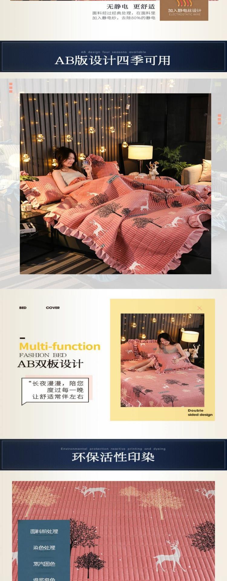 Tấm trải giường bằng nhung Tatami Một mảnh Bốn mùa Váy trải giường Plus Tấm trải giường Tatami dày Châu Âu Tấm trải giường một mặt Tăng phổ quát - Trải giường