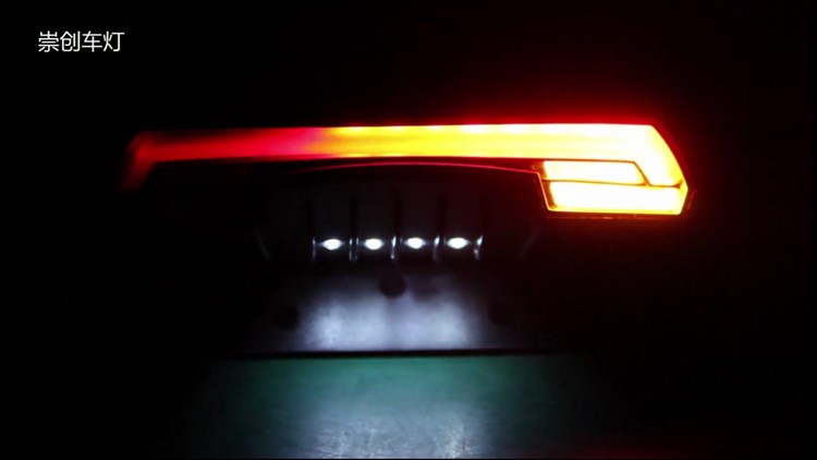 Đèn hậu xe máy điện đèn đuôi đèn LED cảnh báo nhấp nháy bóng đèn đầy màu sắc đèn phanh 12V48VT6 nhãn hiệu đèn đuôi - Đèn xe máy