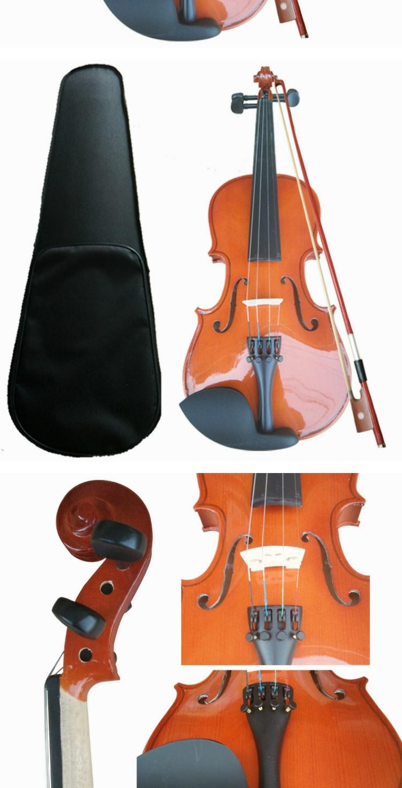 Người mới bắt đầu hoàn toàn bằng tay cũng có thể chơi các nhạc cụ violin bằng gỗ nhẹ. - Nhạc cụ phương Tây