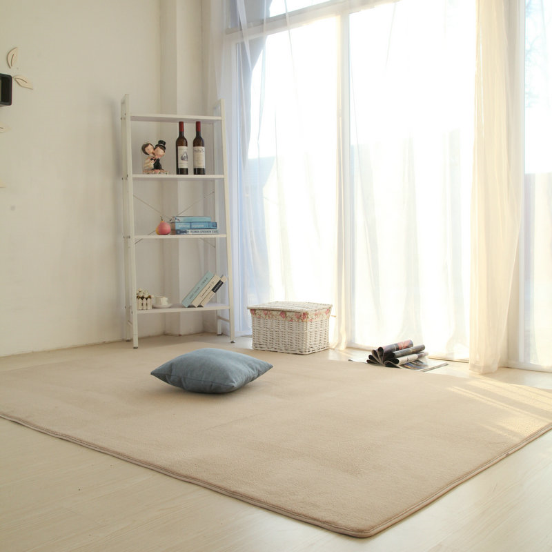 Thảm phòng ngủ, phòng khách gia đình, bàn cafe, thảm trải giường tatami, màu hồng dễ thương, thảm trải sàn trang trí nội thất gia đình - Thảm